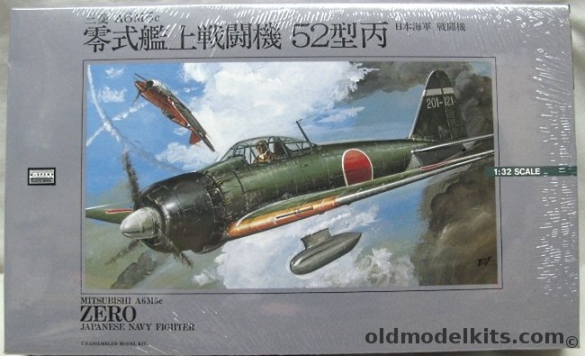 Arii 1/32 Mitsubishi A6M5c Zero Type 52, 4 plastic model kit